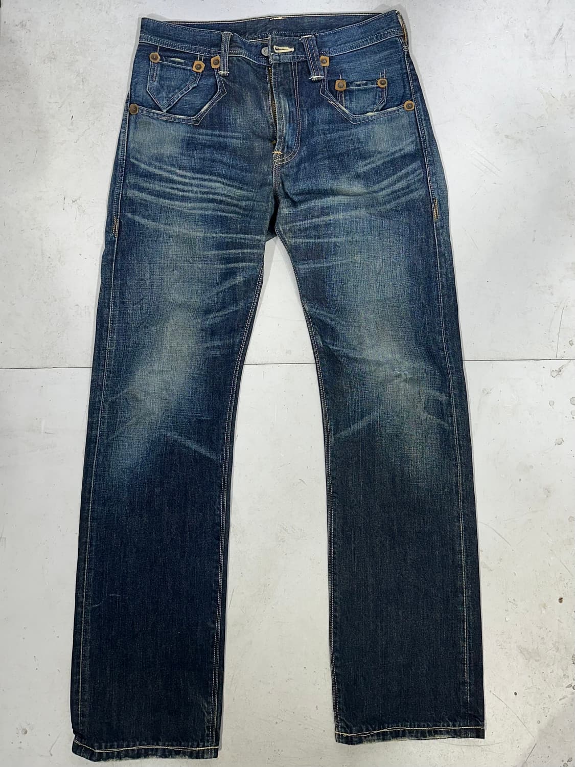 리바이스 진청 엔지니어드 워싱 데님 팬츠 30 상품이미지4