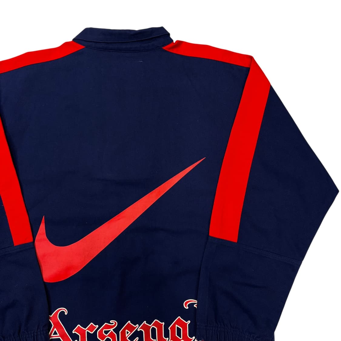 90s 나이키 94-96 아스날 캔버스 코튼 드릴 탑 자켓 L 상품이미지5