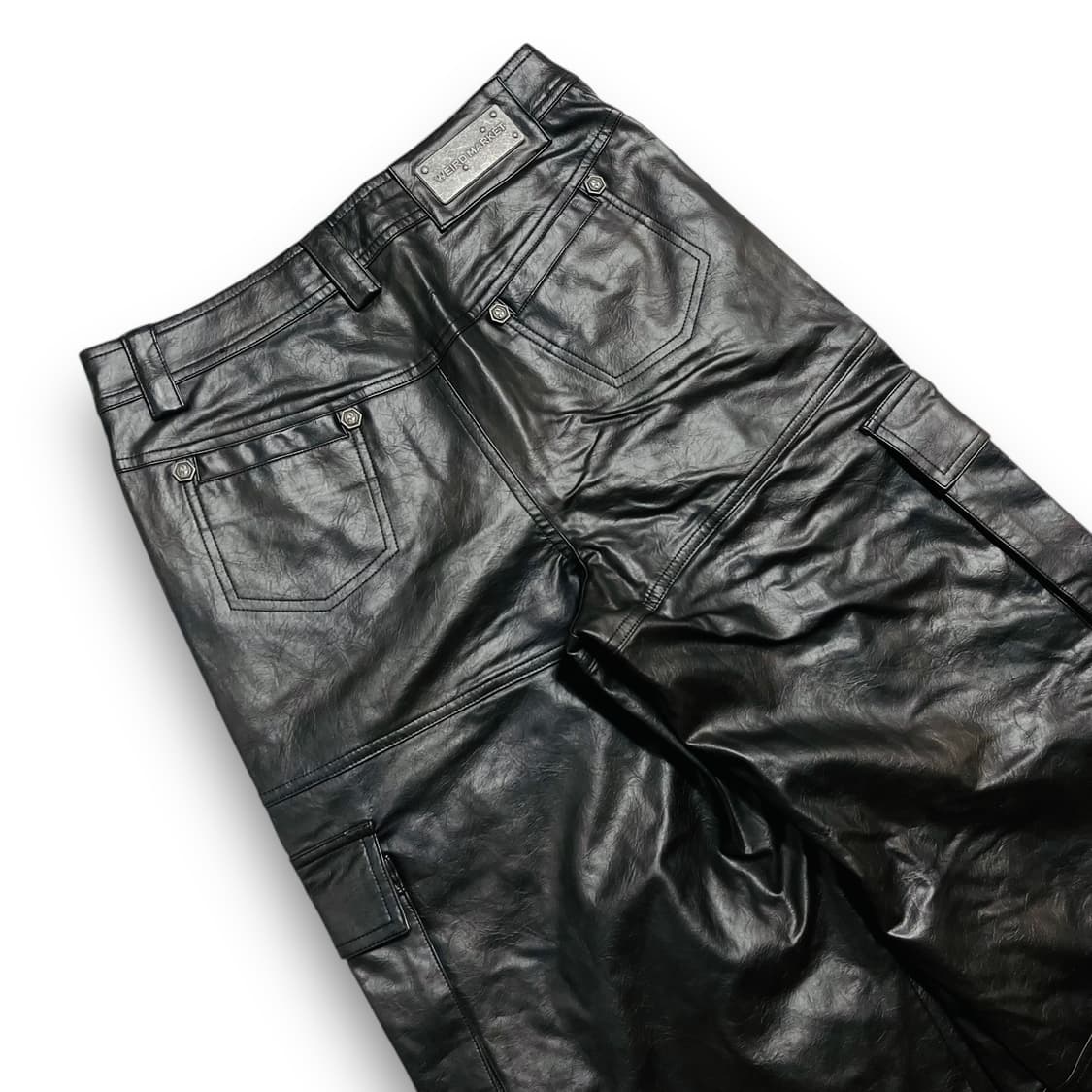 위어드 마켓 스터드 락시크 4중 포켓 와이드 카고팬츠 상품이미지5