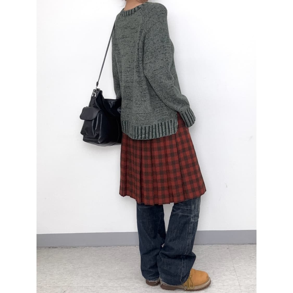 빈티지 그린 니트 상품이미지3