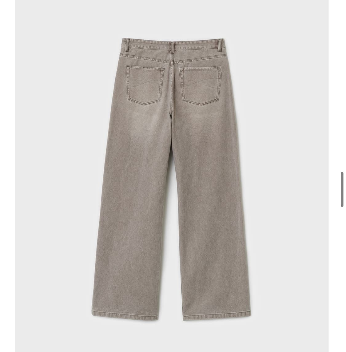 벨리에 트루 와이드 데님 팬츠 - 빈티지 베이지 32사이즈 상품이미지2