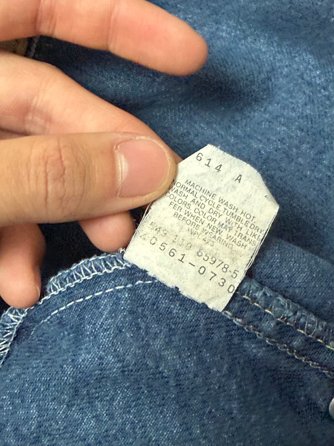 [36X32] 90s 리바이스 실버탭 초판 와이드 배기진 블루 상품이미지7