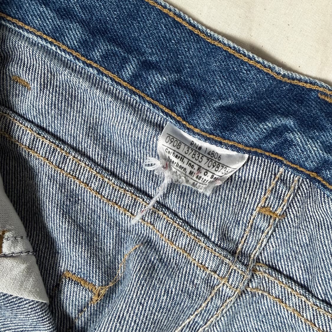 90s 칼하트 데님 팬츠 바지 상품이미지5