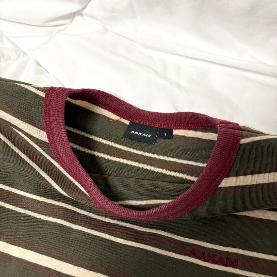 아캄 링커 반팔키 카키 레드 상품이미지3