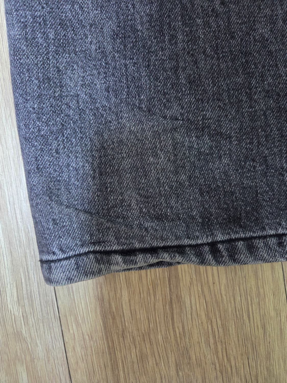 앤더슨벨 웨이브 와이드 레그 진 흑청바지 31 상품이미지4