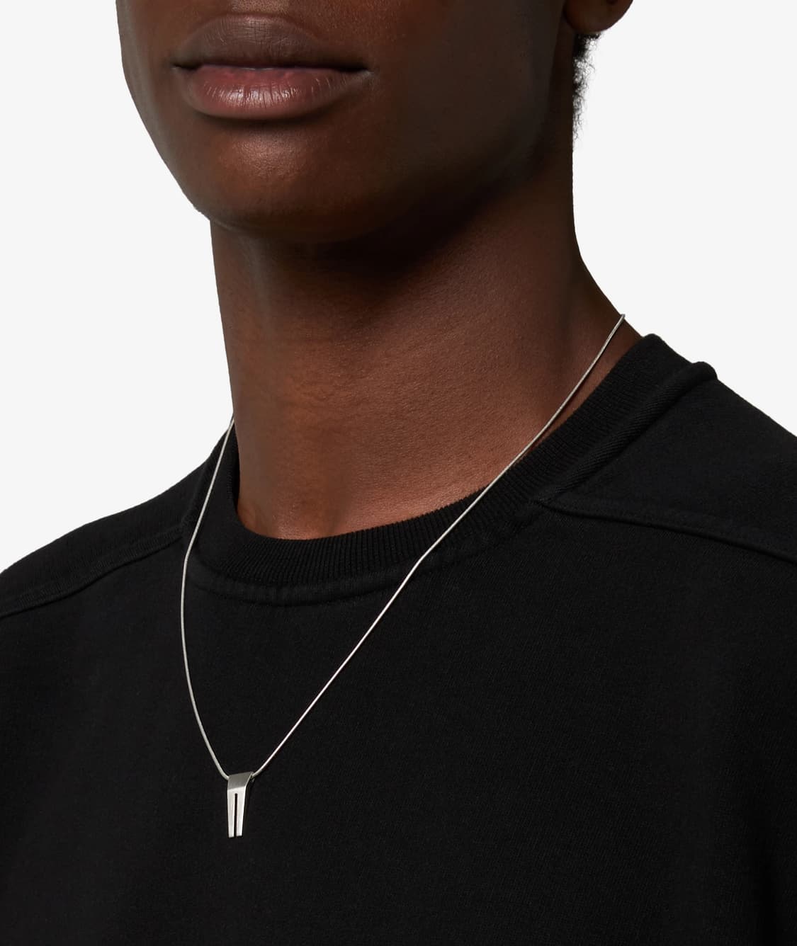 릭오웬스 미니 오픈 트렁크 목걸이/실버 상품이미지4