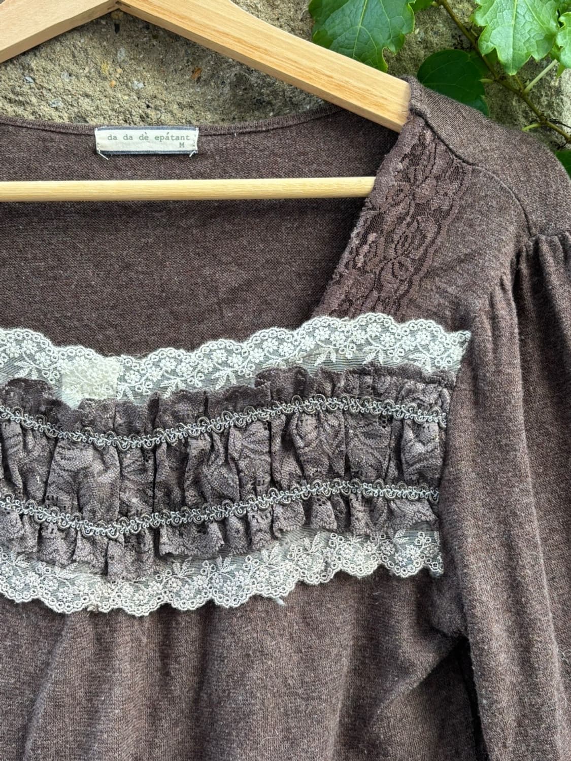 Brown Frill Long Sleeve 상품이미지4