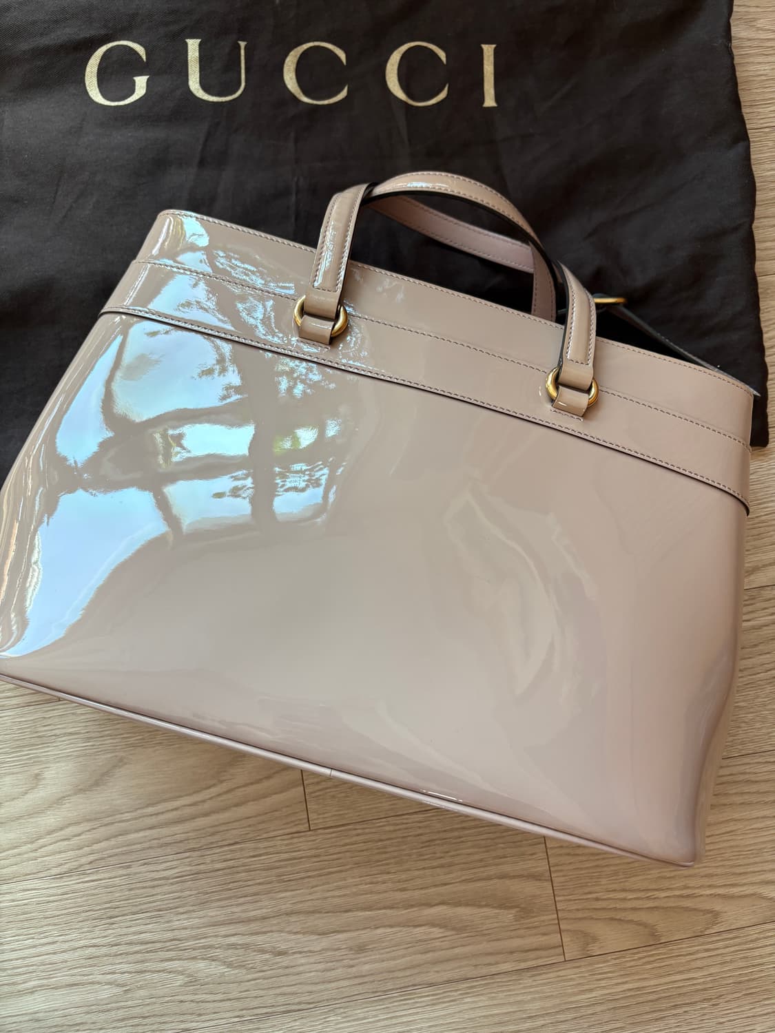 구찌 홀스빗 페이던트 레더 탑핸들백 가방  상품이미지2