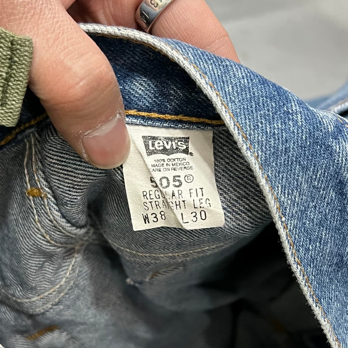  리바이스 505 블랭크탭 데님 팬츠 y15220 상품이미지6