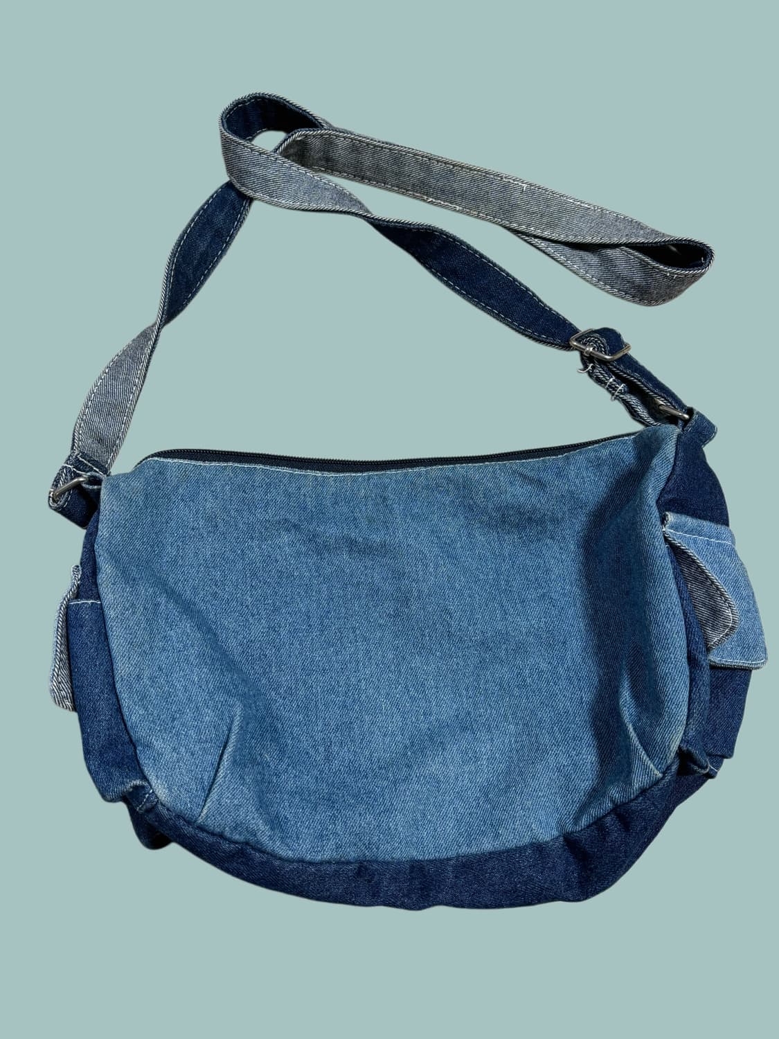 빈티지 고양이 네코 데님 크로스백 상품이미지3