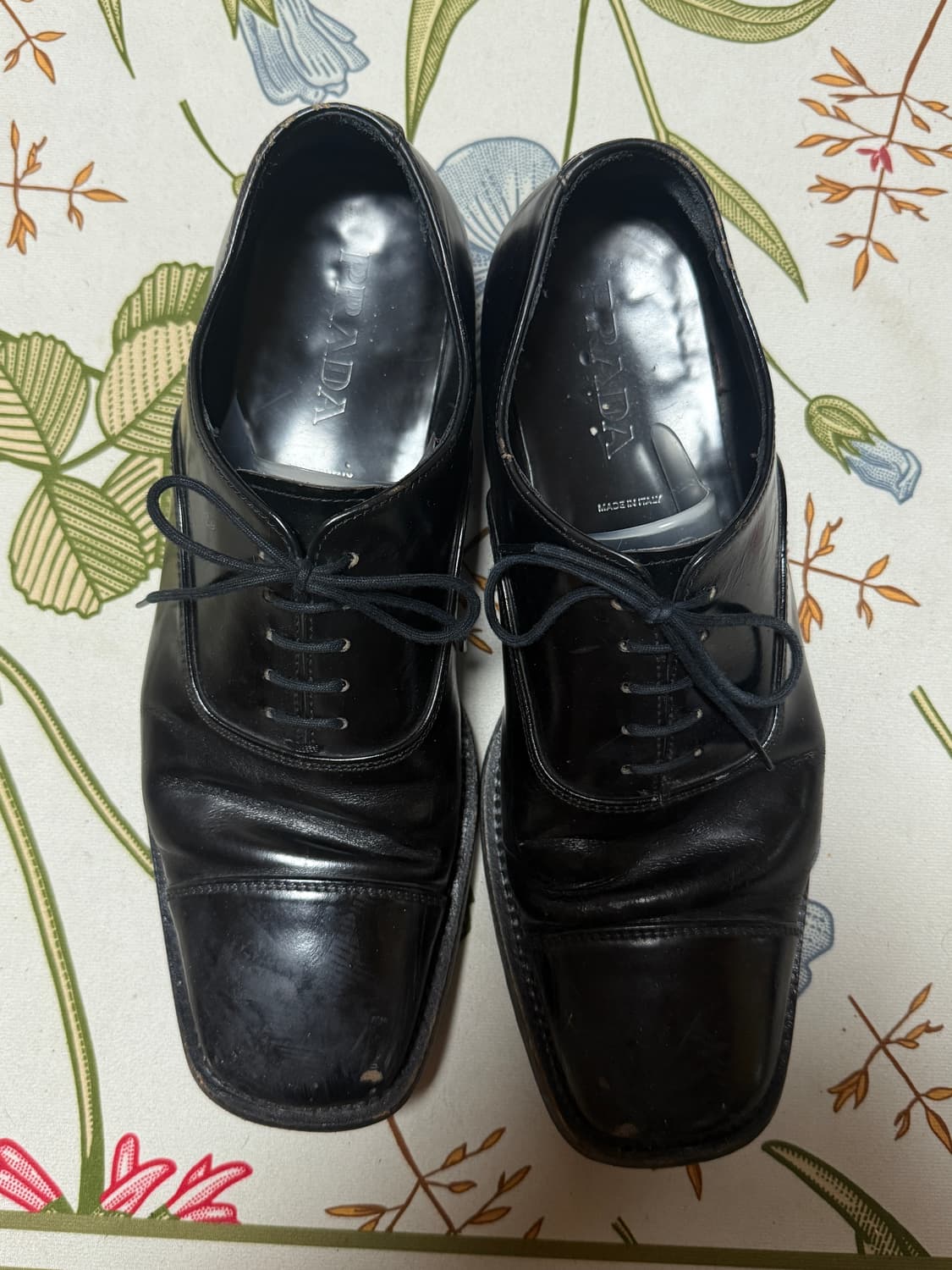 프라다 스퀘어토 더비슈즈 상품이미지6