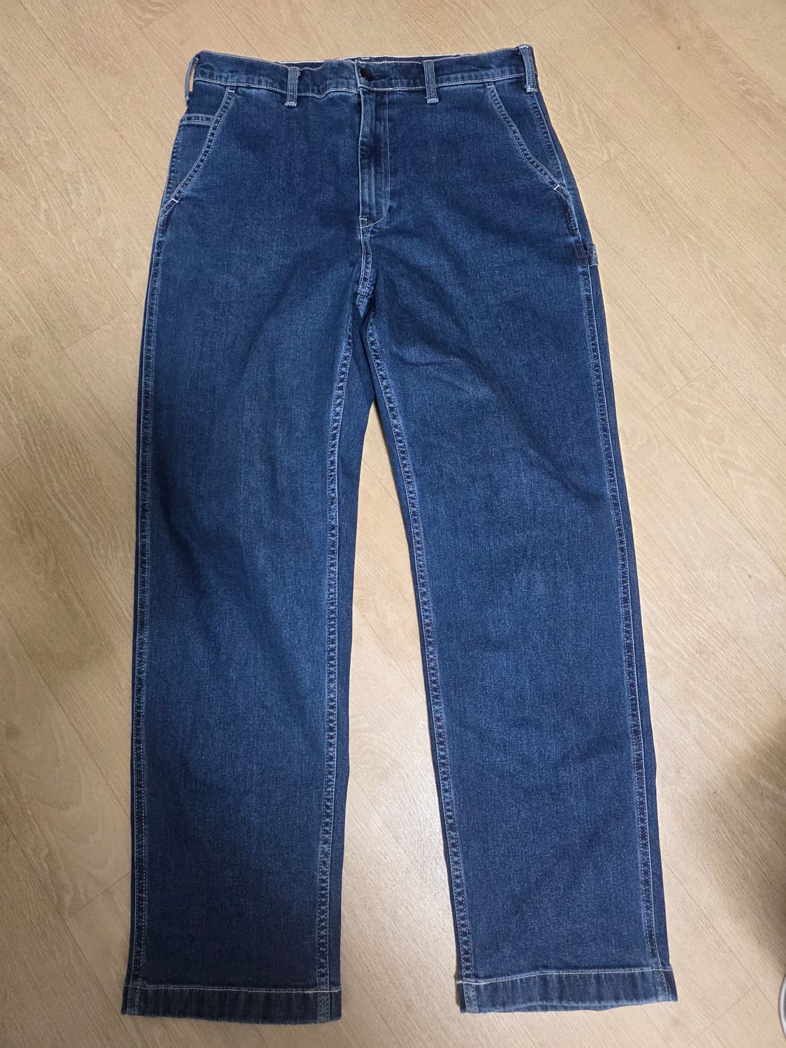 유니클로 와이드핏 워크 데님 팬츠 M 상품이미지4