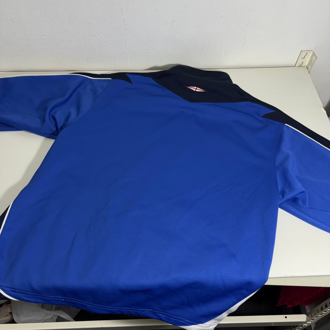 100 L 엄브로 블루 잉글랜드국대 축구트랙탑 집업져지 상품이미지3