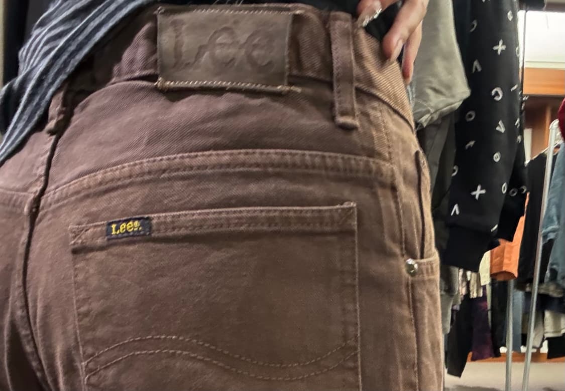 29x34)Lee 빈티지 여성 브라운 팬츠 상품이미지4