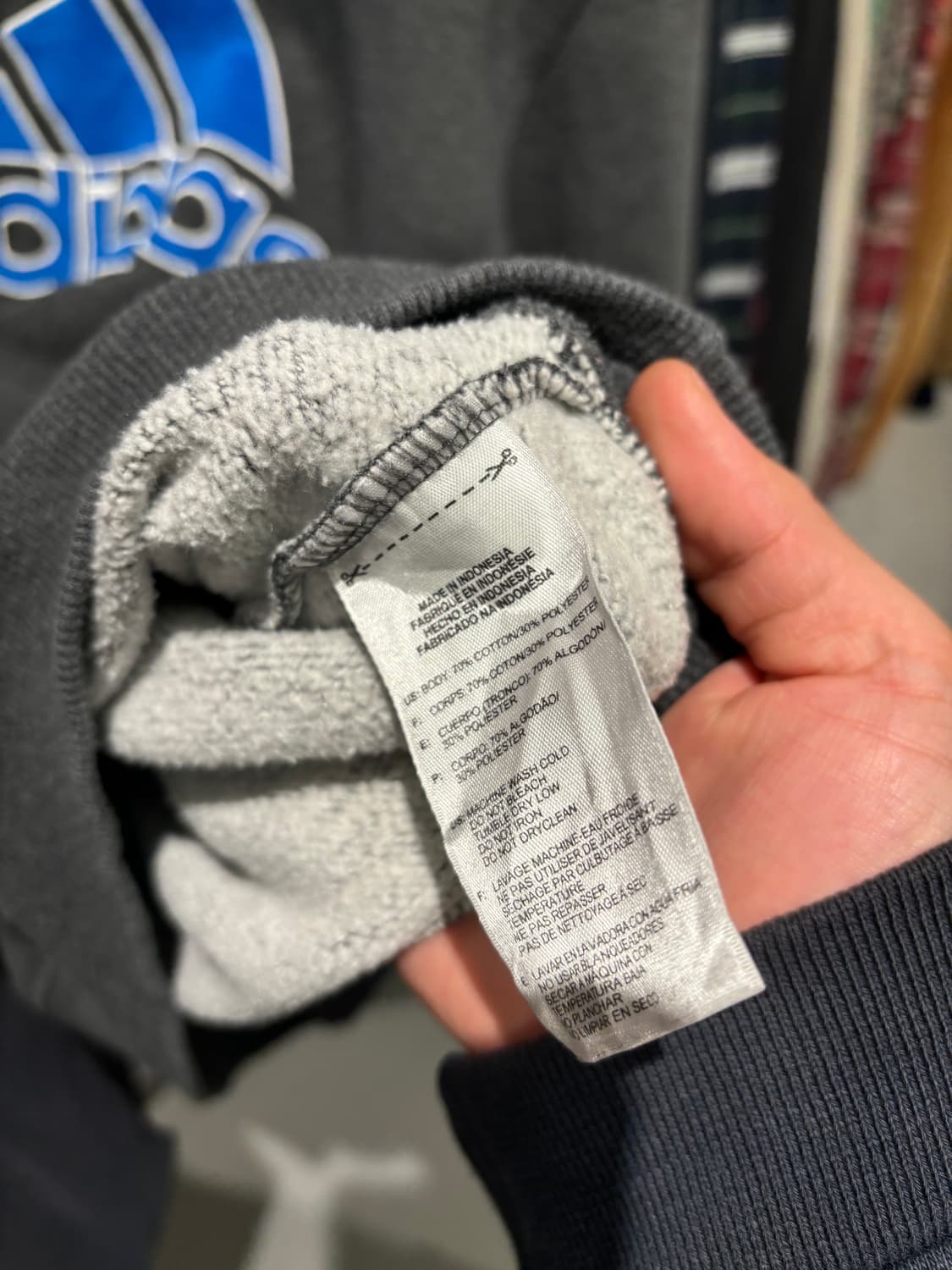 아디다스 빅로고 후드 집업   상품이미지10