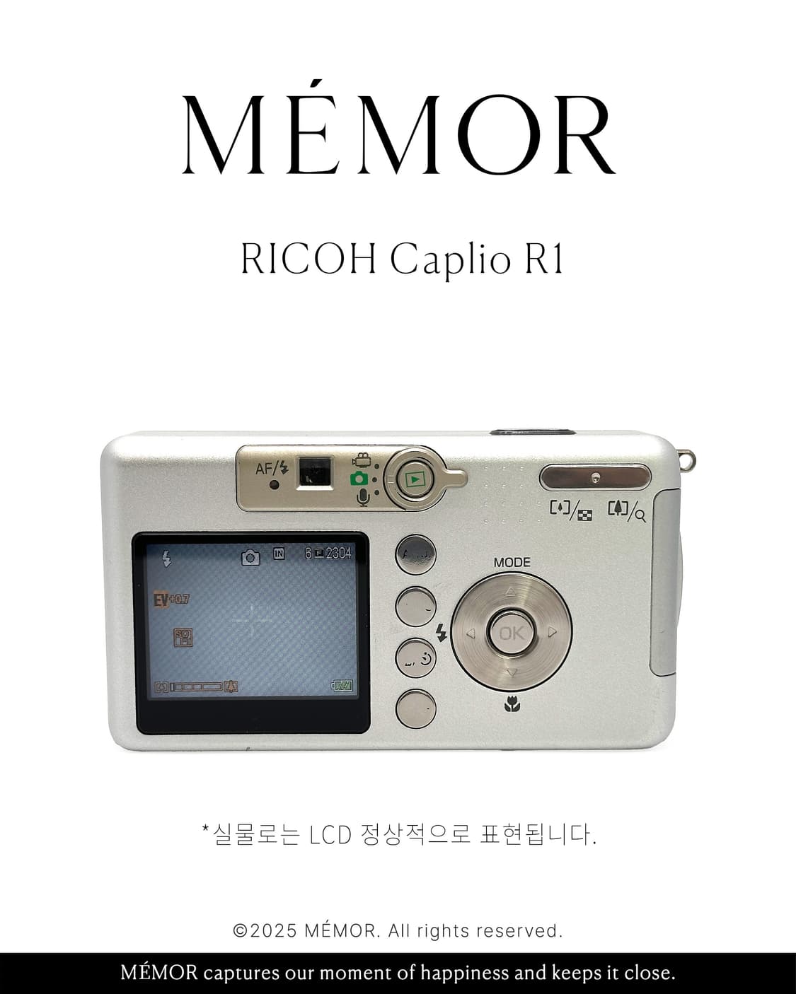 희귀/쿨톤뽀용느낌작례♥️RICOH Caplio R1 리코 디카 상품이미지5