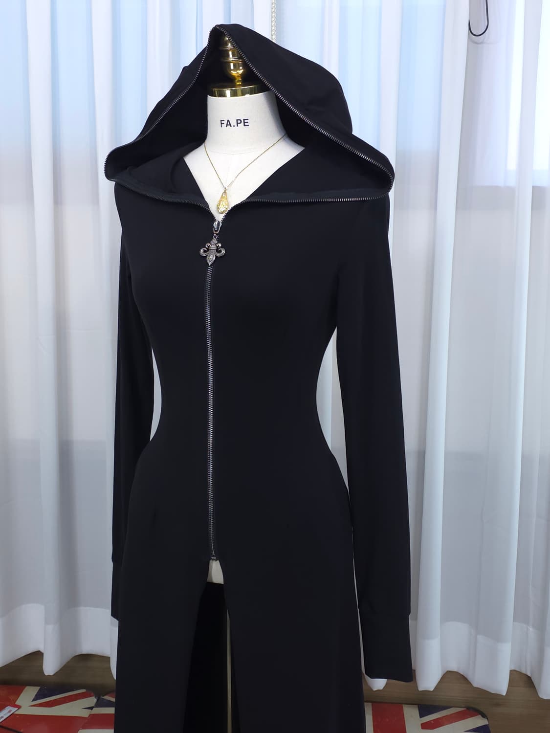 펑크레이브 후드 롱 가디건 S-M /고딕 펑크 상품이미지10