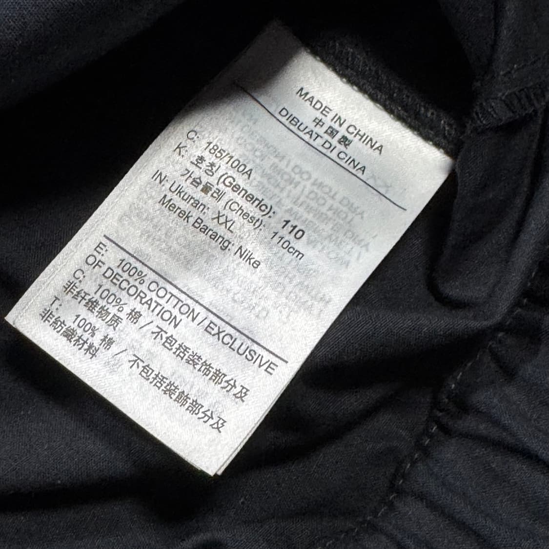 나이키 블랙 미니 로고 반팔 셔츠 상품이미지5