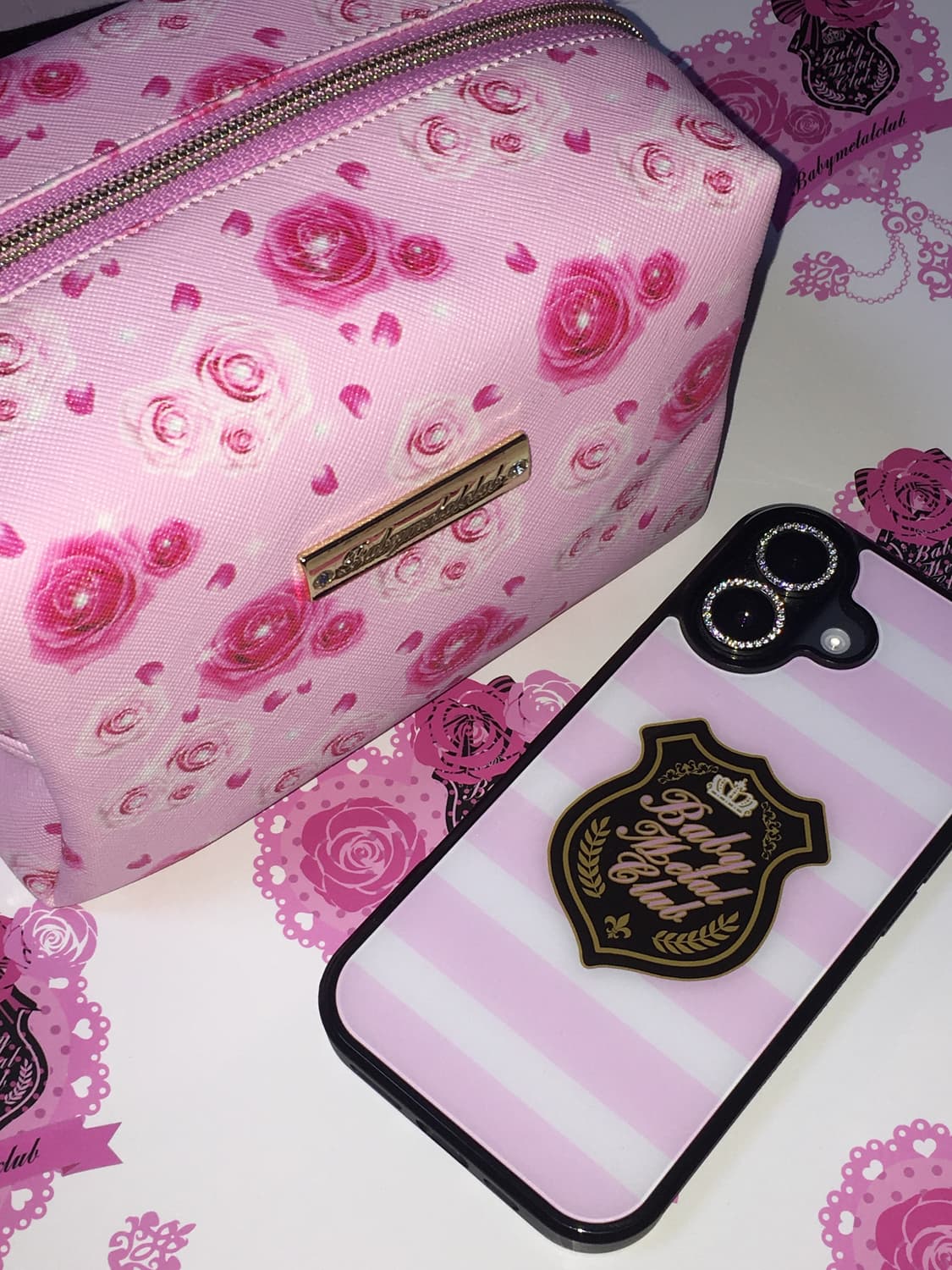 베이비메탈클럽 파우치 핑크 상품이미지1