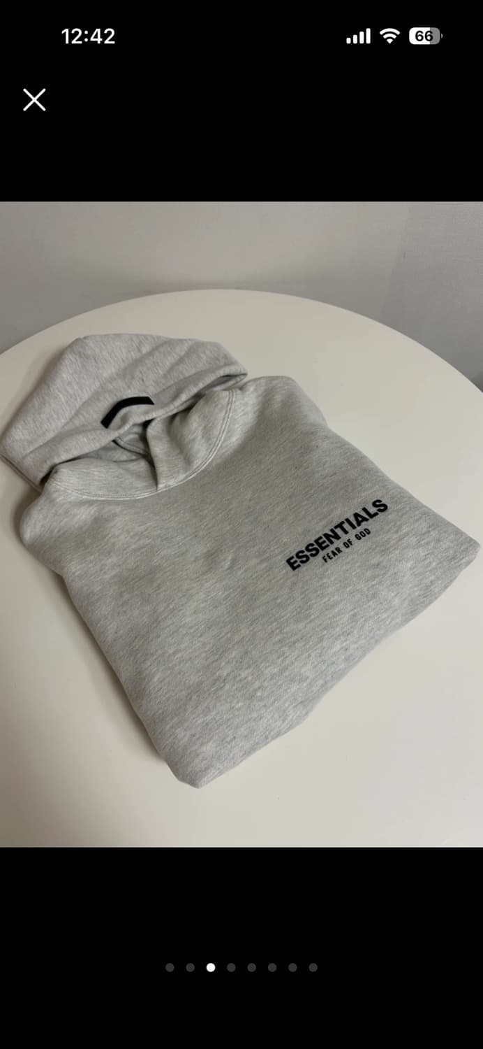 에센셜 더코어 컬렉션 후드 라이트 오트밀 xs 상품이미지4