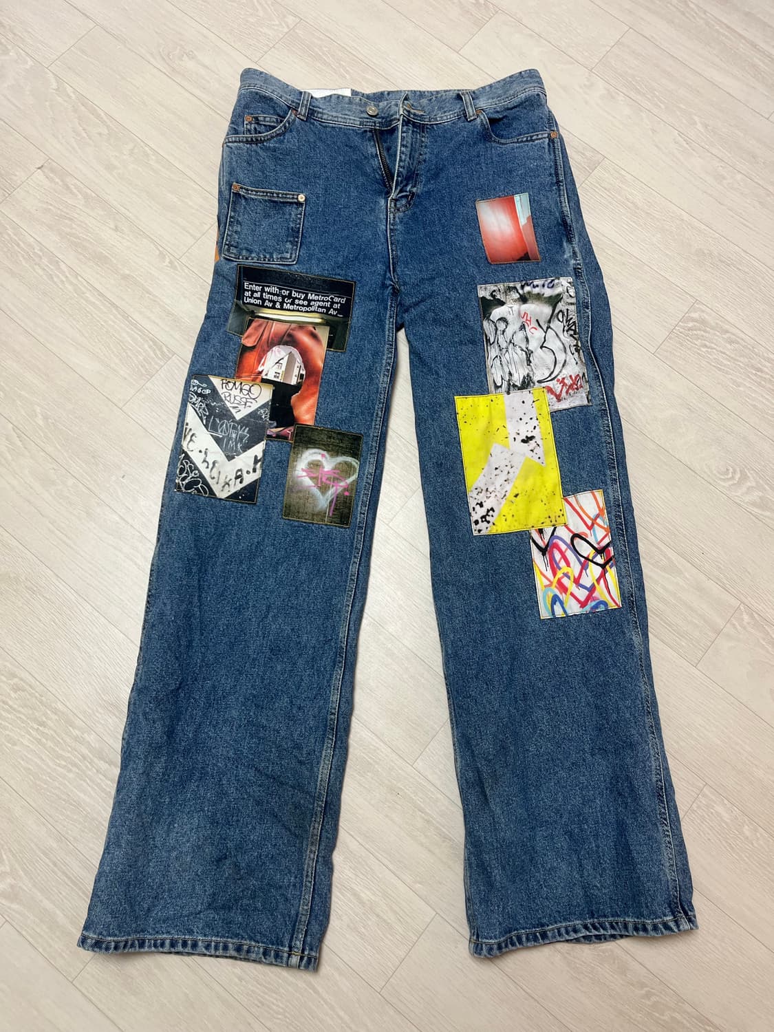 앤더슨벨 Andersson Bell 패치 데님 청바지 팬츠 상품이미지1