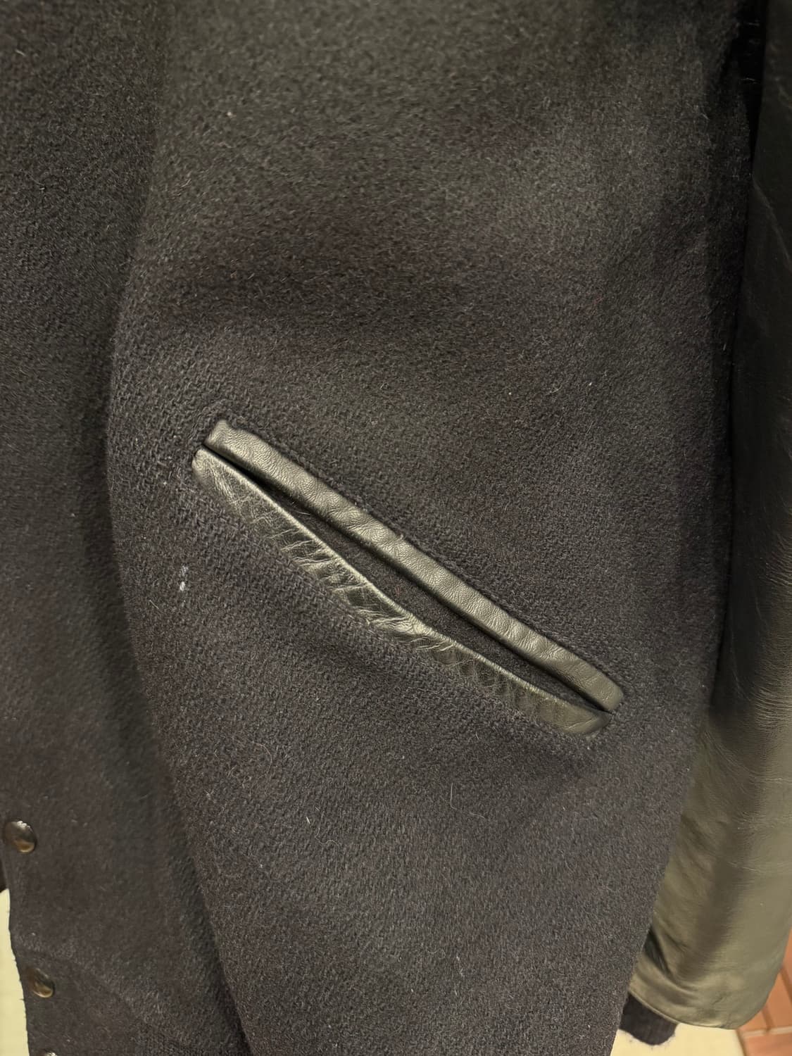 80-90s Butwin 빈티지 레더 울 바시티 자켓 (made in U 상품이미지9