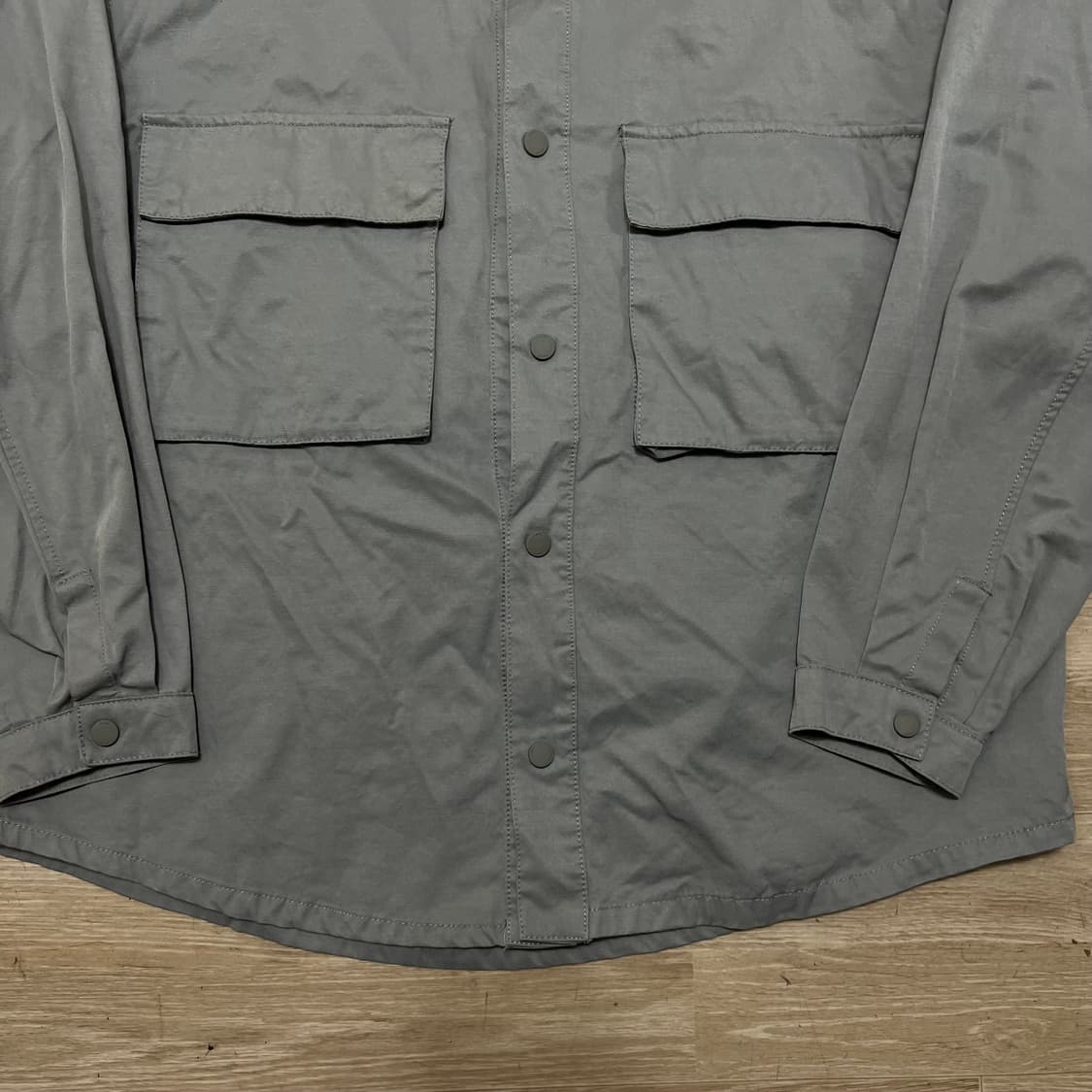 자라 오버사이즈 테크니컬 오버 트러커자켓 [그레이] XL/105 상품이미지3