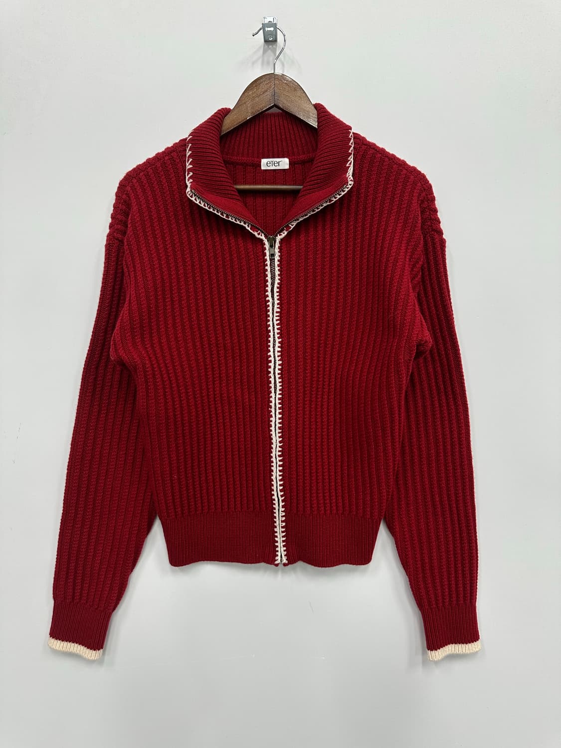 빈티지 니트 집업 상품이미지1