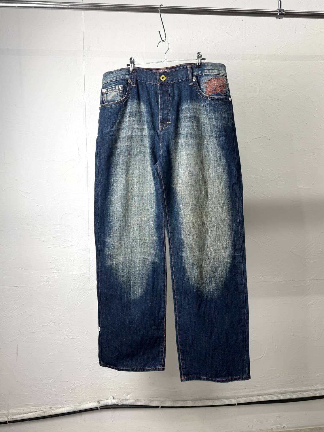 크리스찬 오디저 스컬 데님 팬츠 상품이미지4