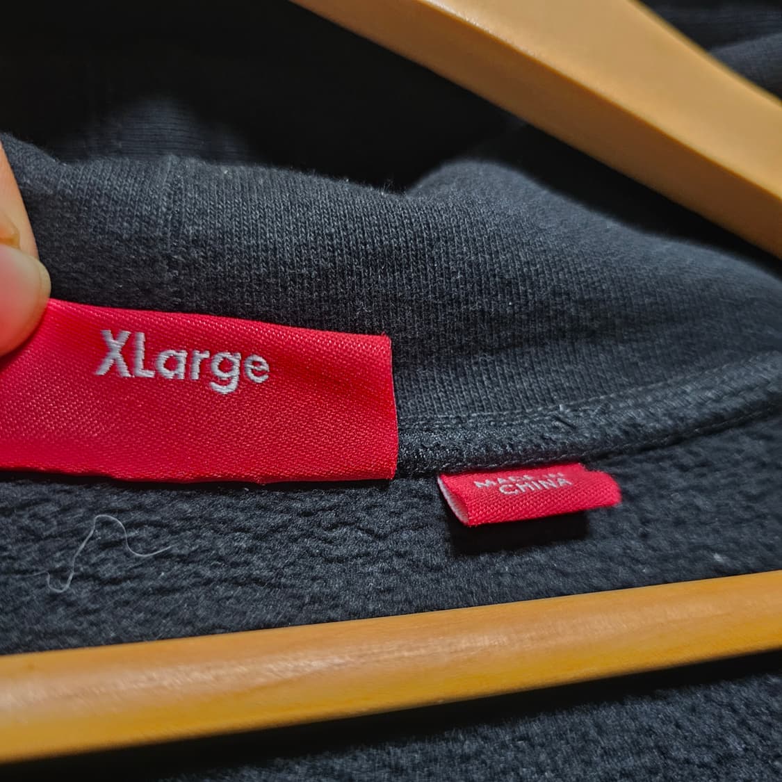 슈프림 로만 후드집업 블랙 XL 상품이미지4