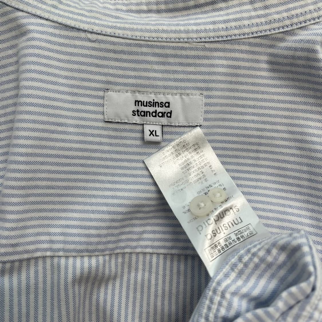 무신사스탠다드 스트라이프 셔츠/무탠다드/#3587 상품이미지4