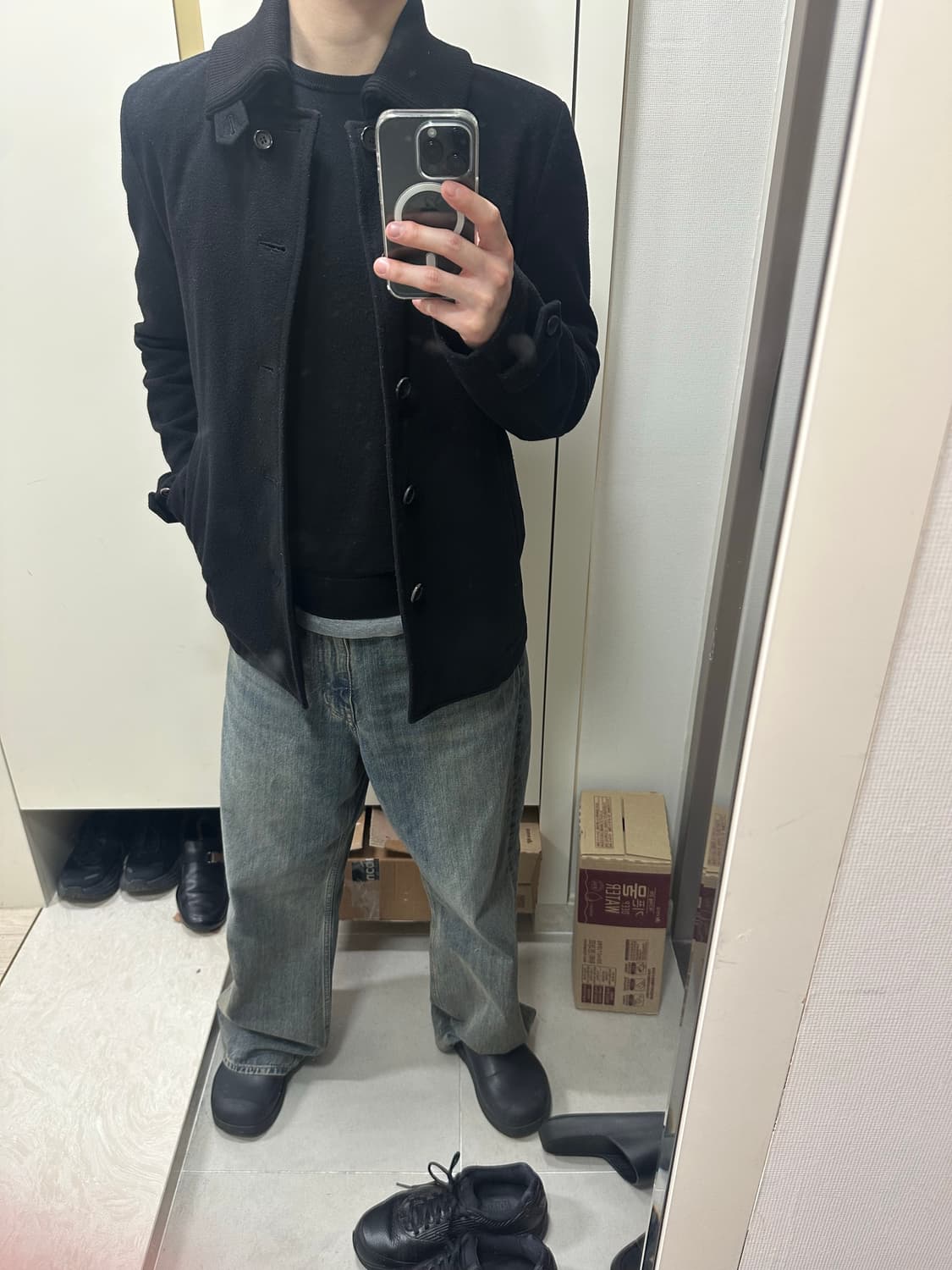 꼼데가르송 옴므 울 자켓 m 상품이미지4