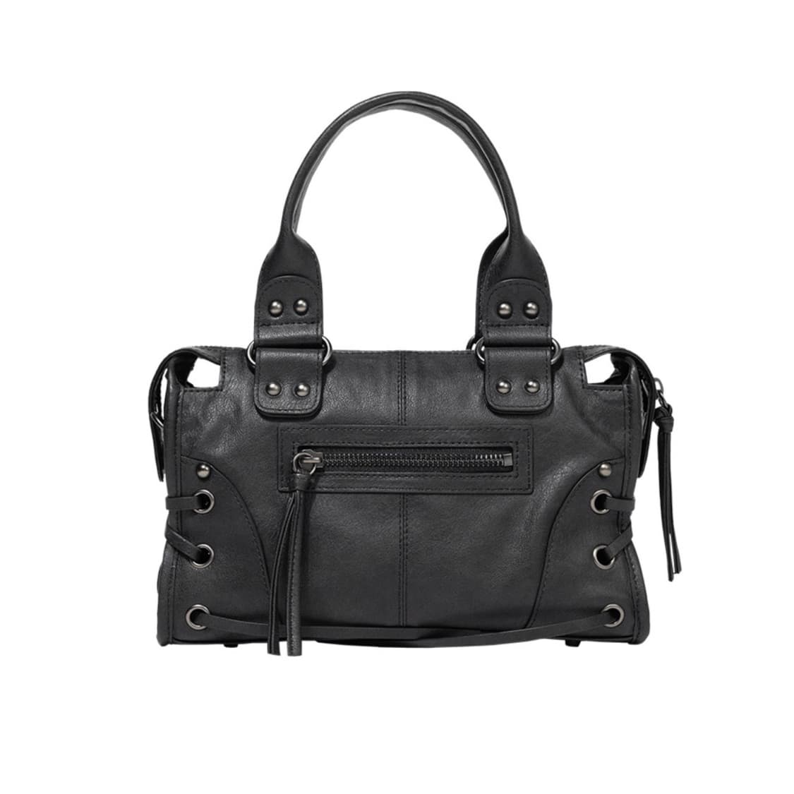 팬시클럽 벨티드 워싱 레더 미니백 블랙 상품이미지3