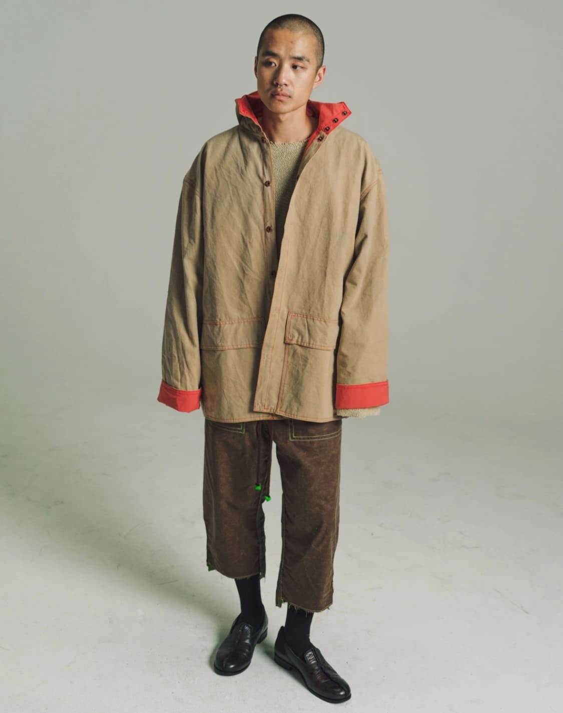 ANECHO HOODED PATCH POCKET JACKET 상품이미지1