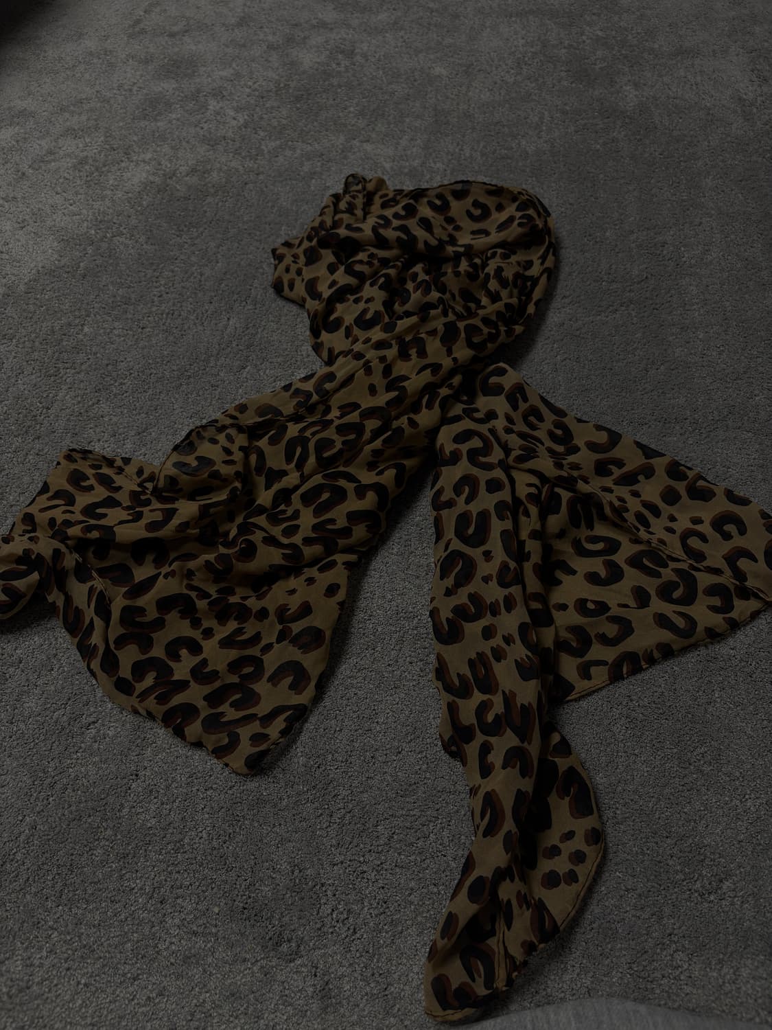 Vintage vkei punk mood leopard scarf 상품이미지2