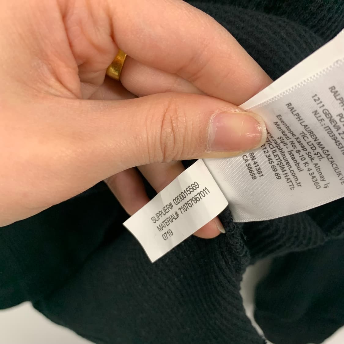 폴로 랄프로렌 신형 블랙 와플 니트 상품이미지4