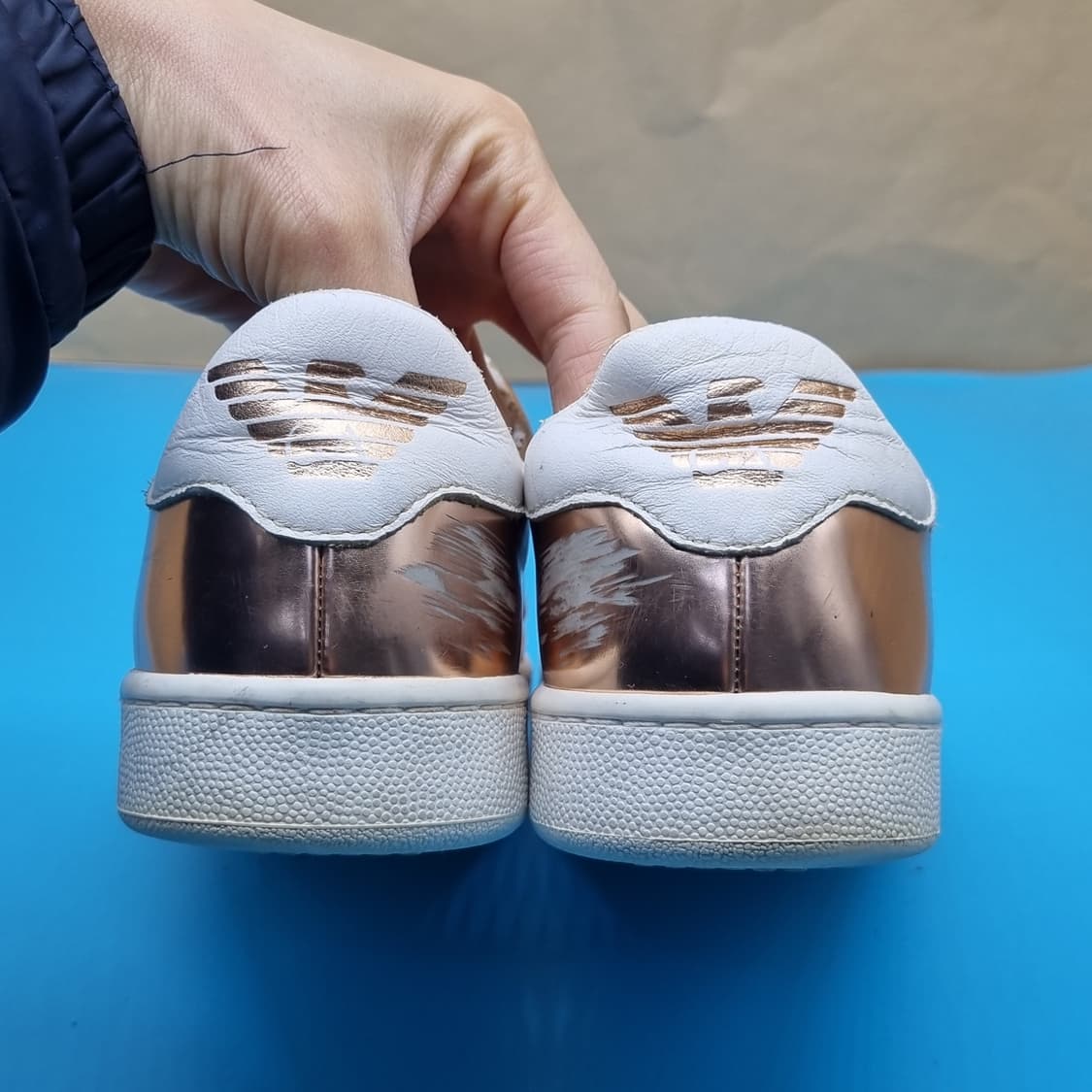 엠포리오아르마니 여성가죽 스니커즈240 상품이미지4