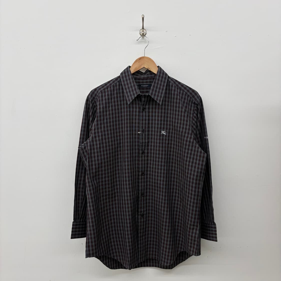 버버리 체크 긴팔 셔츠 남L 상품이미지1