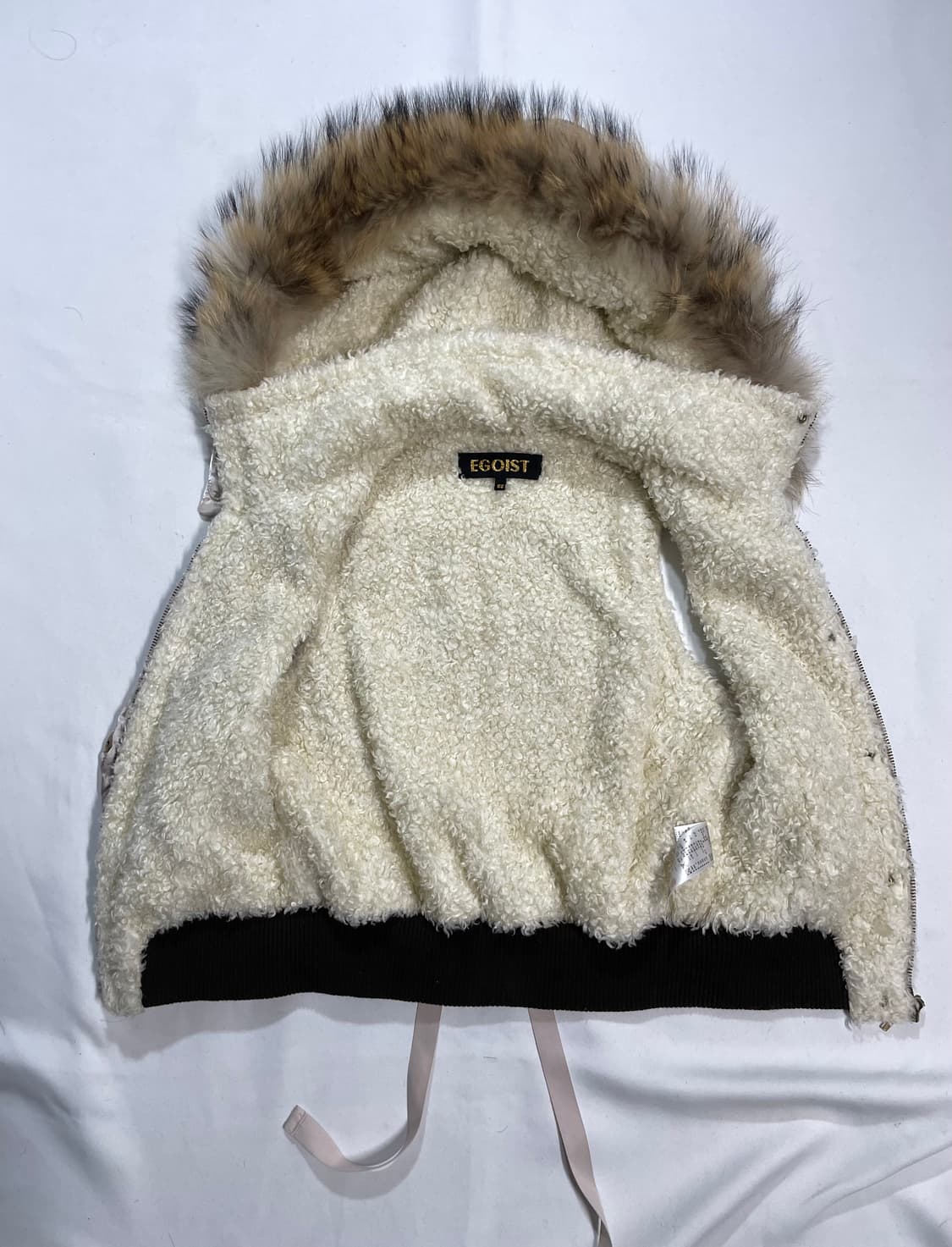 y2k 라쿤 울프죠 새틴 봄버 베스트 상품이미지9