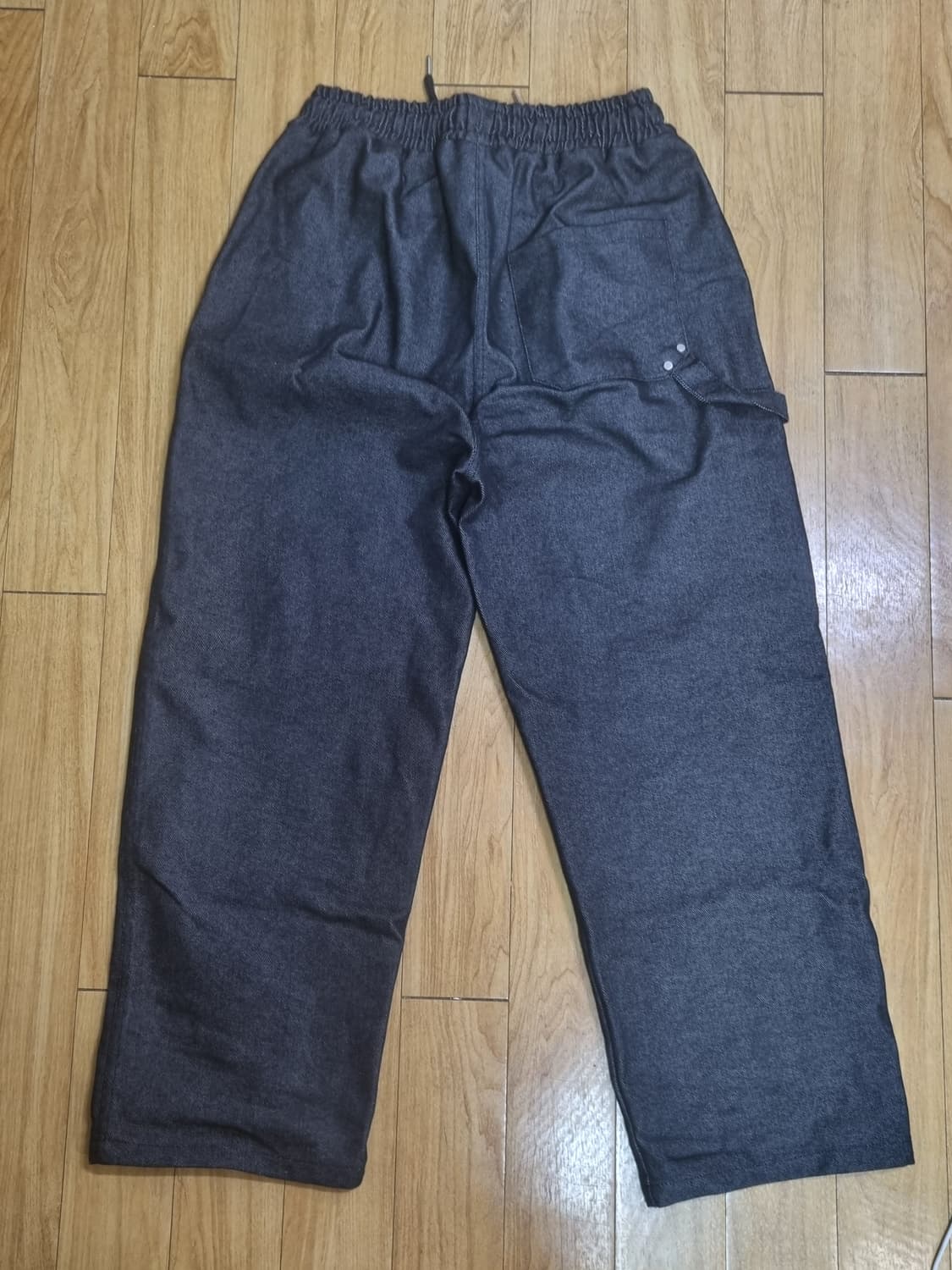 스트라이프 데님팬츠 그레이 상품이미지2