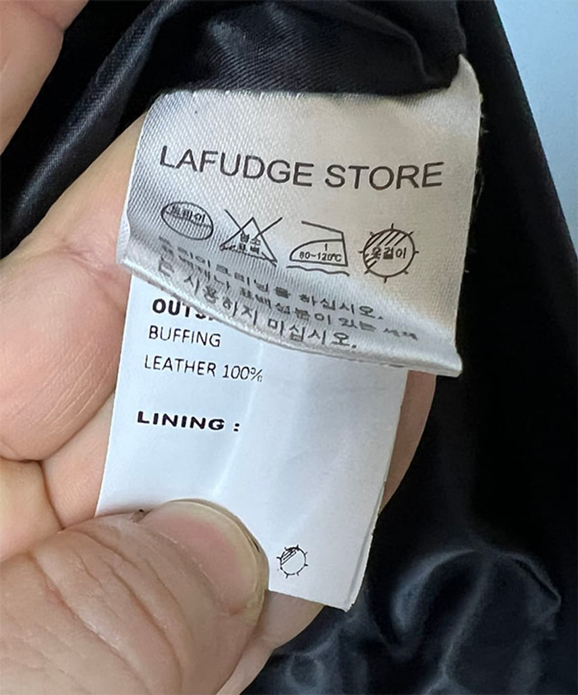 라퍼지스토어 버핑레더 남자 자켓 새상품 누빔 추동복 M 95-100 상품이미지4
