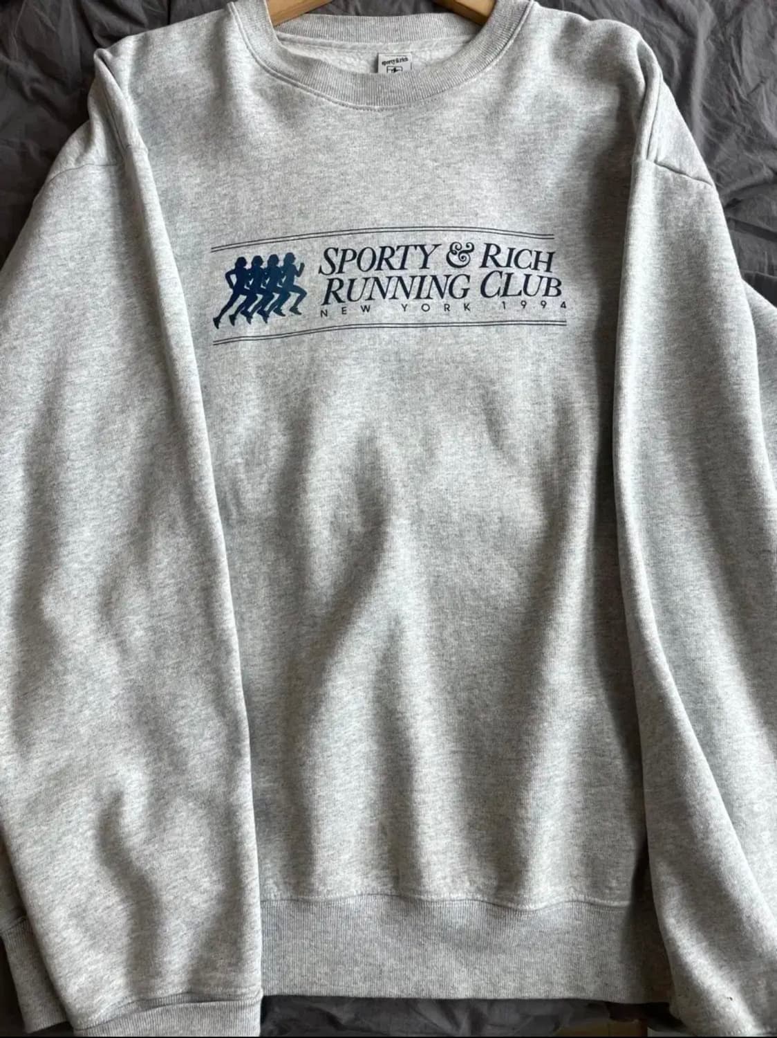 스포티앤리치 맨투맨 헤더 그레이 L 상품이미지1