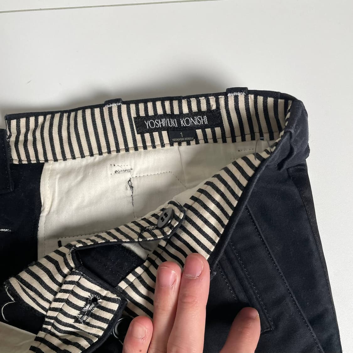 Yoshiyuki konishi 사이드 라인 팬츠 상품이미지8