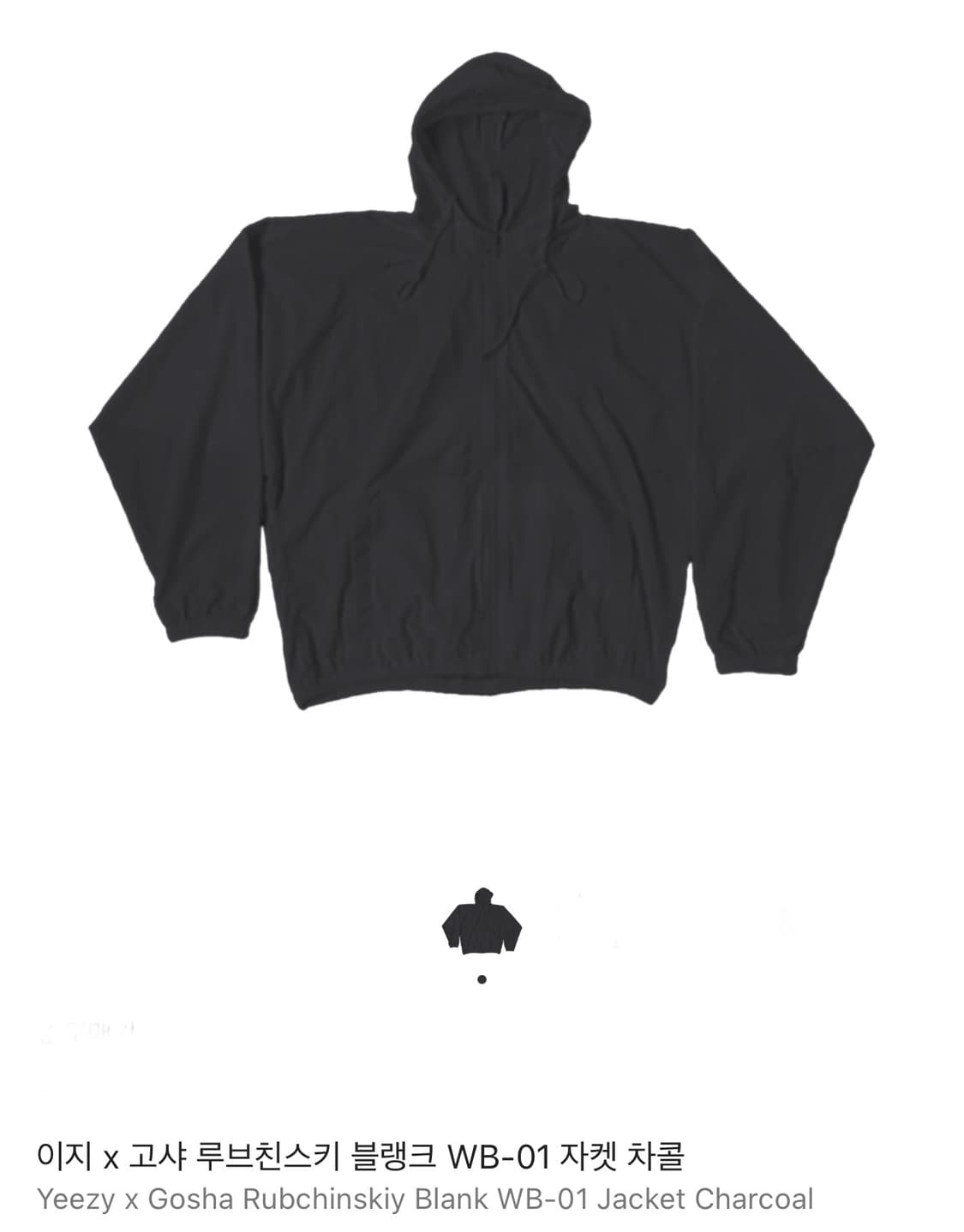 이지 x 고샤 루브친스키 블랭크 WB-01 자켓 차콜 상품이미지1