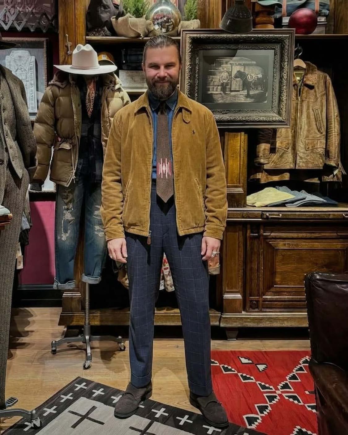 폴로 랄프로렌 브라운 코듀로이 해링턴 자켓 상품이미지4