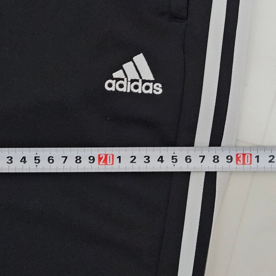 M 아디다스 삼선 트레이닝 바지 블랙 검흰 상품이미지6