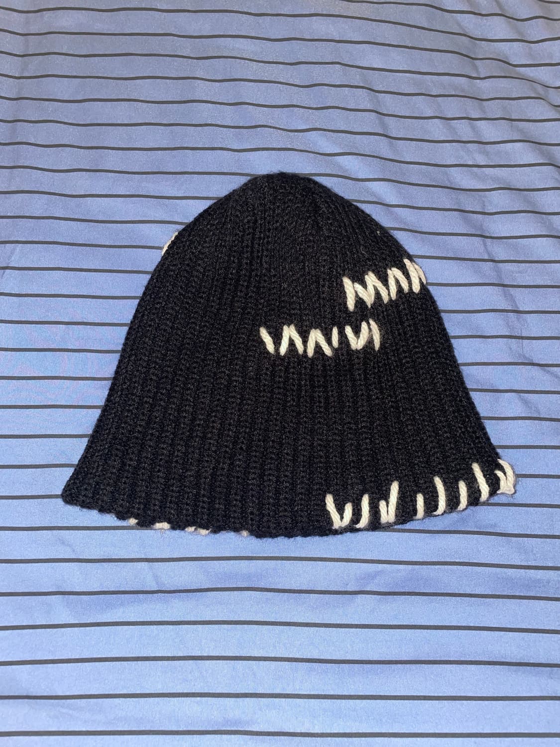 스티치 포인트 비니 상품이미지1