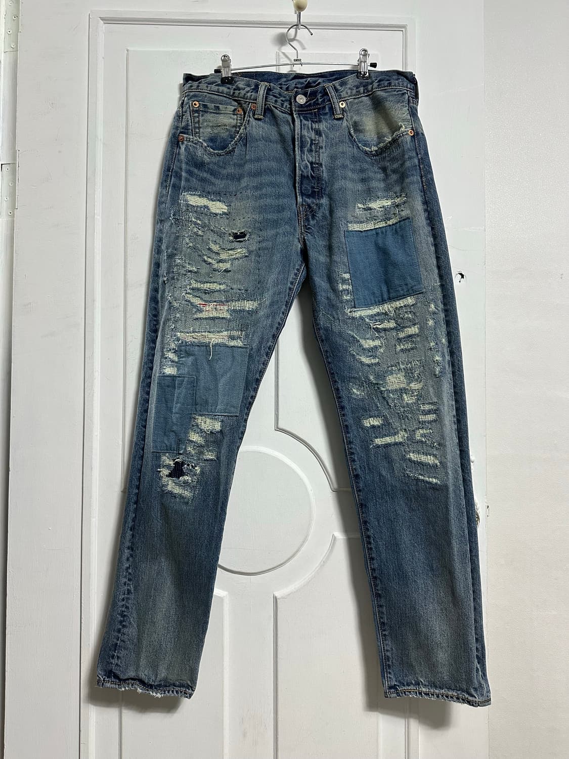 리바이스 501CT 보로 패치워크 데님 팬츠 상품이미지1