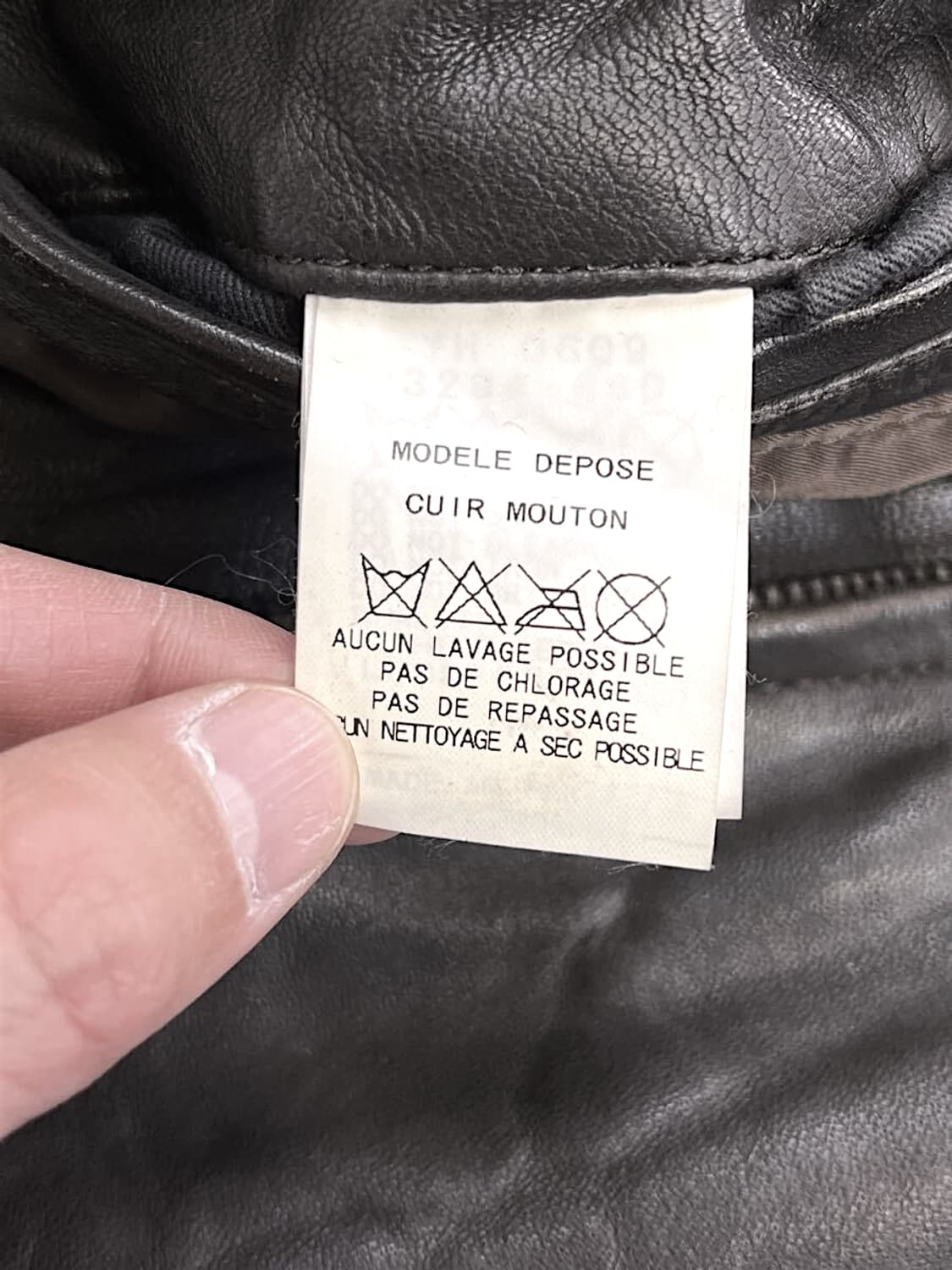 사쥬드크레 항공 라이더 가죽 자켓 상품이미지8