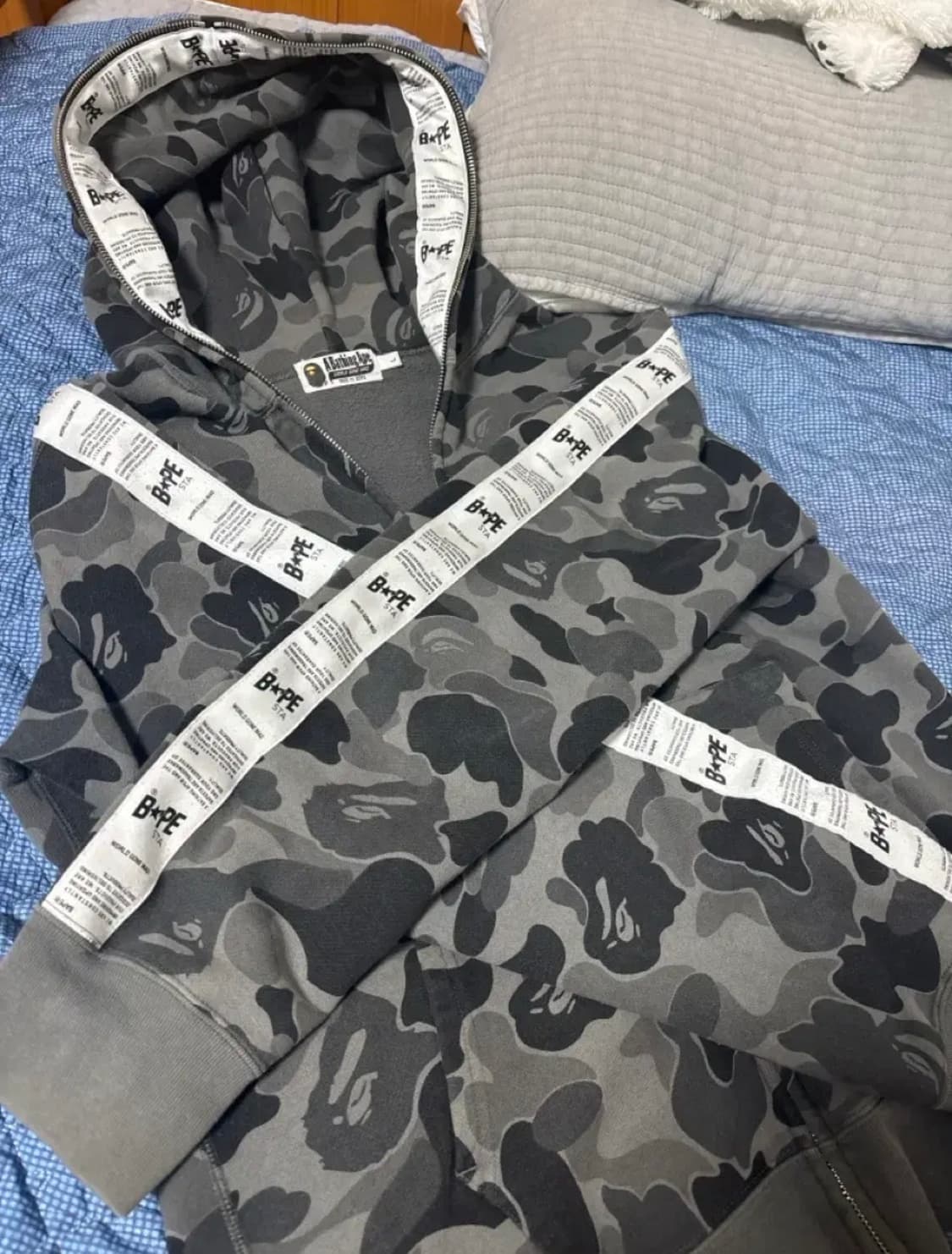 베이프 테이프 후드 흑계 L 정품 팝니다  상품이미지2